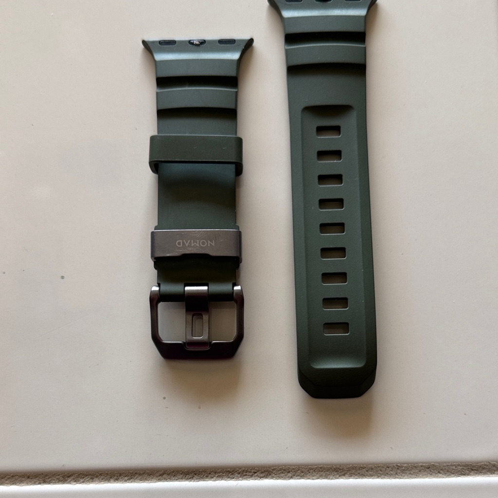 Nomad Olive Green Watch Strap Apple Ultra 23